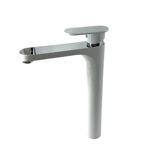 Lima Washbasin Faucet White with Chrome, Length 31 cm, Neck 20 cm | ALHashim Sanitary Tools