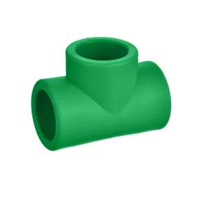 PPR Plastic Tee Size 25 mm Green Color | Al-Rajhi Pipes