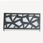 Outdoor Wall Mounted Lighting Unit, Black Color, Dimensions 27 x 11 x 7.8 cm