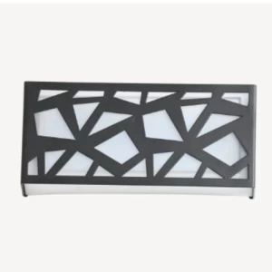 Outdoor Wall Mounted Lighting Unit 27 x 11 x 7.8 cm, Black | Abyat Company