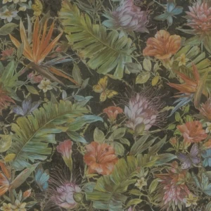 Floral Wall Covering Length 10m, Multicolor, Model Z80011 | Balbaid Decor Company