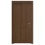 باب بريميوم للمداخل الكلاسيكية، مقاس 235 × 115 سم، لون بني، سماكة 6 سم، موديل EX02