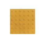 Smooth Tactile Paving Tile, Warning Design, Size 30×30 cm, Yellow Color | Al Sarif Company