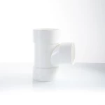 UPVC Reducing Tee 90° Size 4×2 inch White Color | AGM