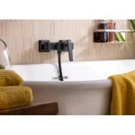 خلاط استحمام، مقاس 33.5×34.5×46.5 سم، لون اسود مطفي