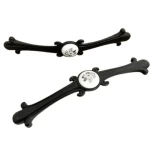 مسكة خزانة المطبخ، لون اسود في ابيض