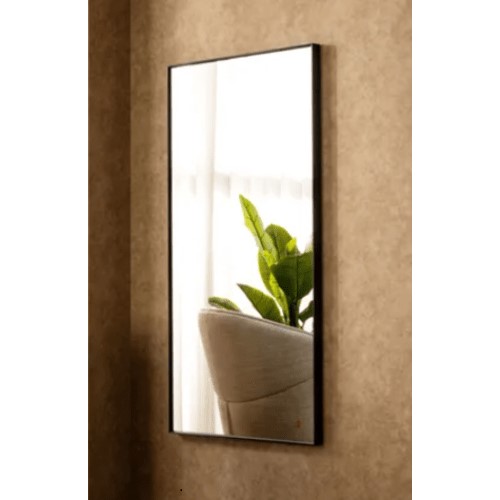مرايا جداريه مقاس 60×120×4 سم، لون أسود، تصميم أنجل | شركة ابيات