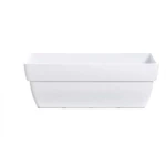 White plastic plant pot size 58x25x21 cm