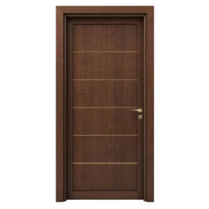 Premium Solid Wood Doors 235x115 cm, 6 cm Thickness, Dark Brown | YT-47529826