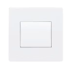 مفتاح كهرباء عريض مفرد دركسيون 10 امبير سدرا الفنار مقاس 7×7 سم اللون ابيض 