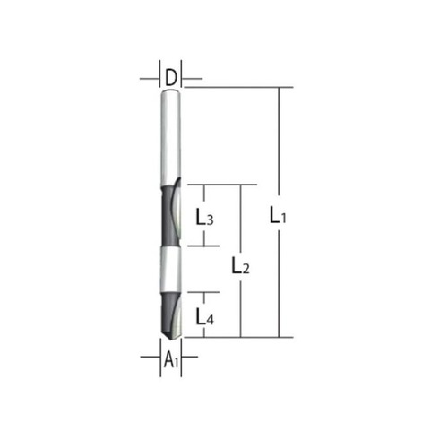Router Bit 8 mm Width, 55 mm Length, Makita | ARAB PROS COMPANY