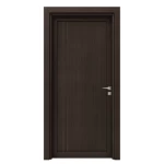 باب بريميوم خشبي متين، مقاس 235 × 115 سم، لون بني محروق، سماكة 6 سم، موديل BM02