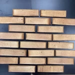 Egyptian Slate Strips Rough Stone, Beige Color, Thickness 2 cm, Size 20x60 cm