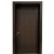 باب مفرد WPC مقاوم للماء، لون بنى غامق، سماكة 6 سم