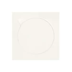صفاية تصريف مربعة، مقاس 15×15 سم، لون ابيض 