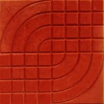 بلاط أسمنتي، طول 40 سم × عرض 40 سم × سمك 4 سم، لون أحمر | وسد للصناعة