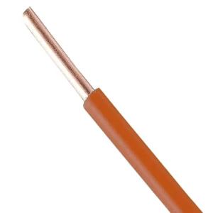 كابل أحادي النواة 6 ملم² 450/750V من كابلات الرياض موصل نحاس مصمت عزل PVC لون برتقالي