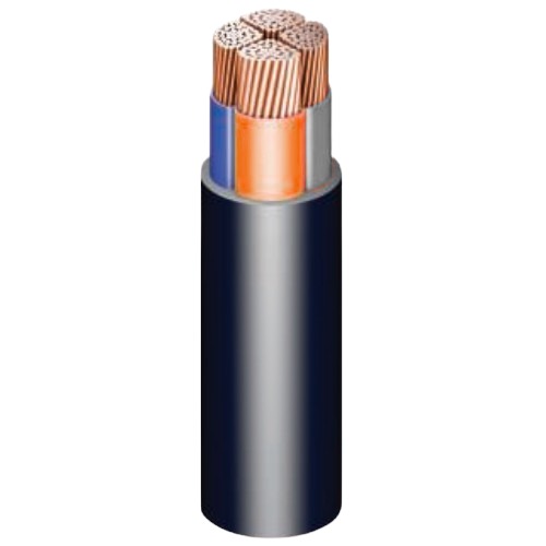 كابل نحاس مجدول 3 خطوط ونصف 3×50+25 مم 600/1000 فولت عزل PVC | مجموعة كابلات الرياض