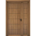 High Quality Wooden Door and a Half, Brown Color, Size 160×235 cm, Model EMO1
