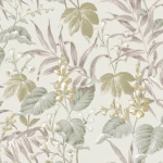 Floral wall covering beige color, length 10m, width 0.53m, model 28855