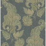 American Wallpaper Green Color leaf-Patterned Design, Size 10mx0.53m, Model ZA30102