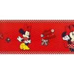 British wall Covering for youth and children, size 10 m x 0.53 m, red color, model 70033  