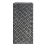 أصيص فايبر أسمنتي، مقاس 51×20 سم، أسود، شكل طولي مربع