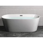 Classic Acrylic Portable Bathroom Bathtub, Size 160×75 cm, White Color