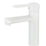 Short White Washbasin Mixer
