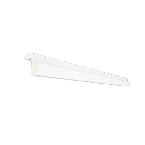 Exterior Decorative Cornice Panels 12 cm Height, 10.5 cm Width, 2.44 m Length, White | Zakharef Company