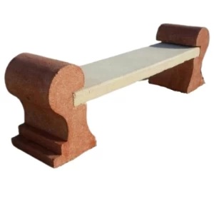 كراسي خرسانية مسلحة حبيبي غير لامع بدون مسند ظهر طول 185 سم عرض 50 سم ارتفاع 50 سم رمادي | متجر ماتكل