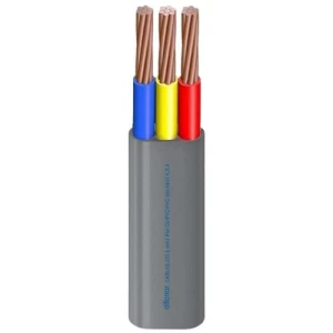 كابل نحاس مجدول مسطح 3 خط، مقاس 4 مم2، 300/500 فولت معزول ومغلف PVC | شركة الفنار