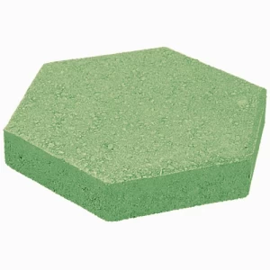 Hexagonal Interlock Paver Tiles Height 6 cm Green Color | Al hasaniah of tradeing&industry groub