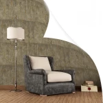 Vinyl Wallpaper, Patterned Design, Size 15.6m × 100 cm, Brown Color