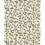 British wallpaper leaf-patterned design size 10m x 0.53m beige and black, model 20606