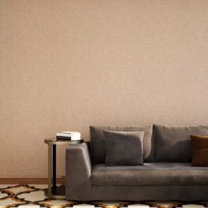 ورق حائط تصميم سادة مقاس 10 م×50 سم لون معدني | 