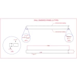 Sandwich Panel Board Pre-painted galvanized iron Semi Corrugated wall, size 100 mm 