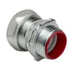 Steel EMT Connector Compression Type with Insulated Throat Size ½ inch Diameter 0.7087 inch [ITCC] Factory