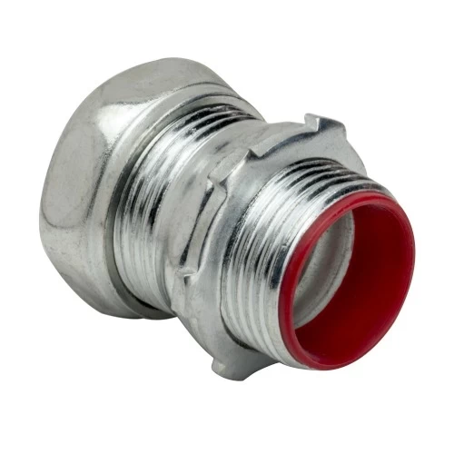 Steel EMT Connector Compression Type with Insulated Throat Size ½ inch Diameter 0.7087 inch [ITCC] Factory