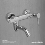 Shattaf Mixer External Establishment With two-way moving fog , Weight 1358 gram ,Color Glossy Chrome