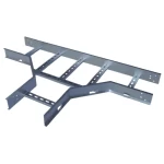 Aluminum Ladder Cable Tray Horizontal Tee 90 (ORF), 110mm Height, 750mm Width, 50×25mm Channels, 21mm Flange | BAHRA