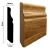 Colored Wooden Skirting, Length 240 cm, Height 9 cm, Brown Color, Model 1271