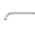 Wall Washbasin Mixer Diameter 4.6 cm Size 30x7 cm, Glossy Chrome | Hatch Company - Image 2