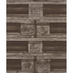 German Wall Decoration, size 10m x 0.53m, Dark Brown, Model 524109