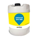    عامل ربط لاتكس مقاوم للماء Weberad 245 SBR عبوة 200 لتر براند ويبر لون  أبيض