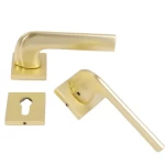Separated Door Handle Bronze Color