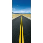 Decorative wall mural youthful design, size 86×200cm, black color