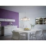 PEDROLA Solar Pendant Light, Chrome Color, Length 1100 mm, Width 400 mm