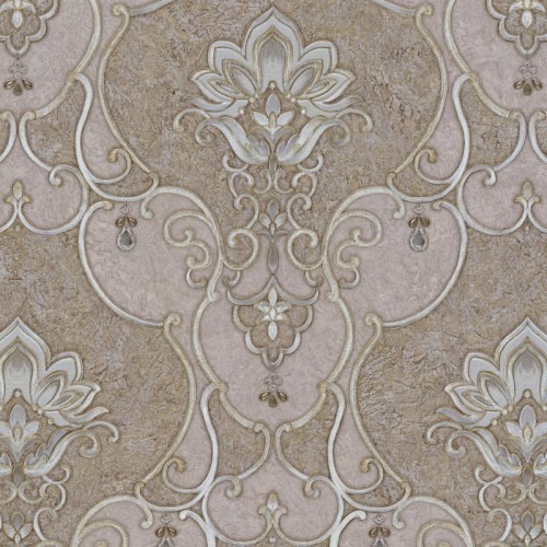 Italian Wall Covering Size 10m×1.06m Brown Color, Model 85052 | Balbaid Decor Company
