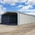 Steel Awning for Hangars with Steel Roof, Rectangular Columns, Height 1.5 meter, Panel Width 2 meters